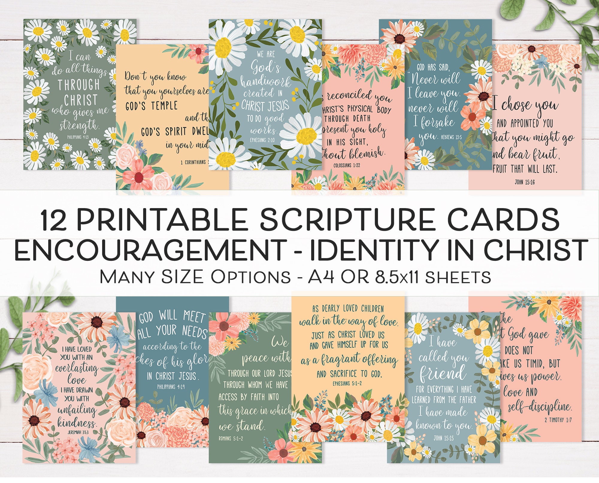 printable-scripture-cards-encouragement-bible-verse-cards-identity-in-christ-pdf-christian-notecards-bible-memory-cards-bible-bookmark-etsy