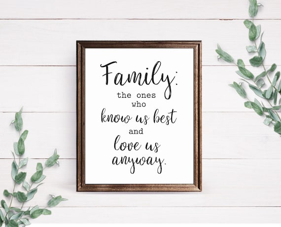 Family Sign Wall Art Print Farmhouse - Family Sign Wall Art Family Sign Wall Art Print Farmhouse - Family Sign Wall Art