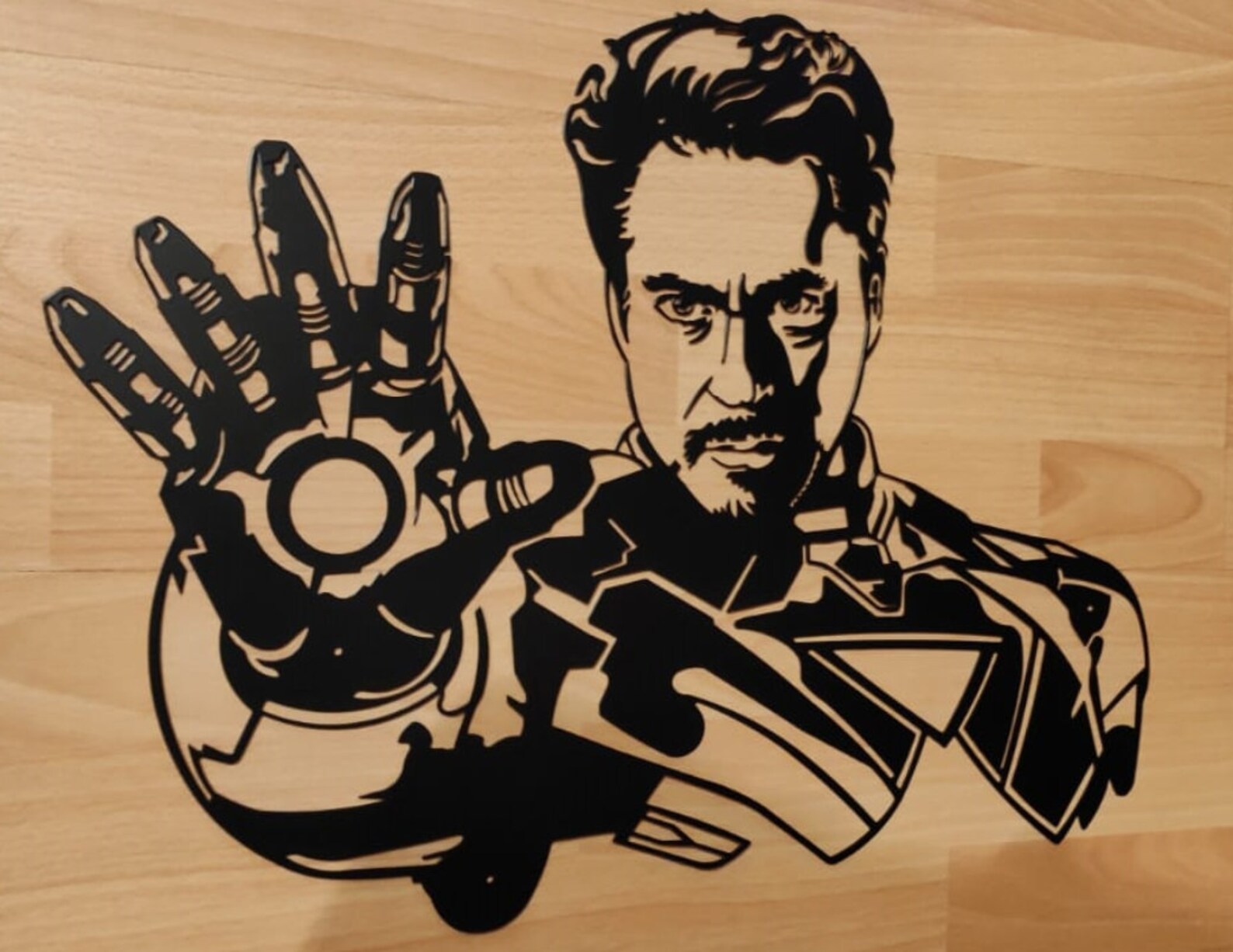 Iron Man Tony Stark Metal Wall Art Ironman Walldeco Avengers Etsy
