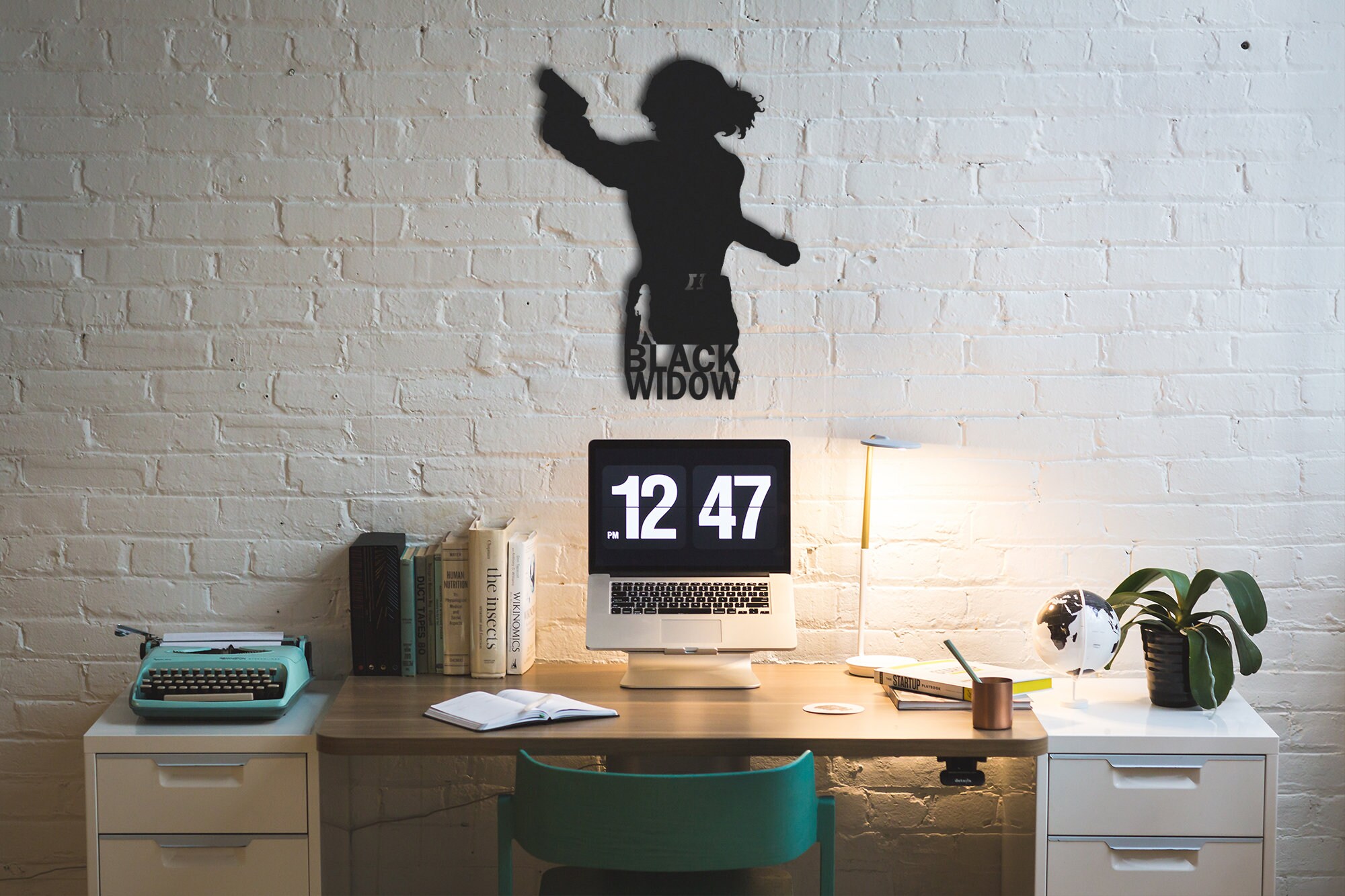 Black Widow Metal Wall Art Black Widow Gift Black Widow Etsy