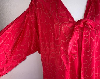 Vintage rotes Barbizon Kleid & Robe