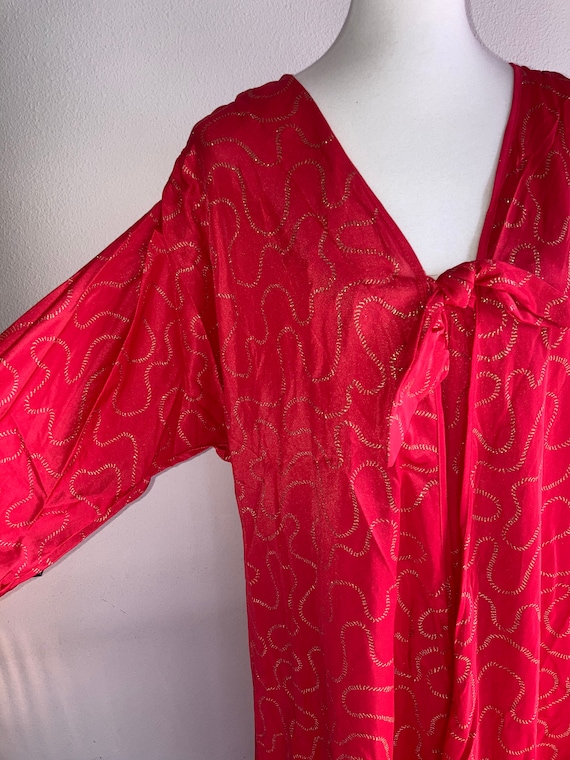 Vintage red Barbizon dress & robe