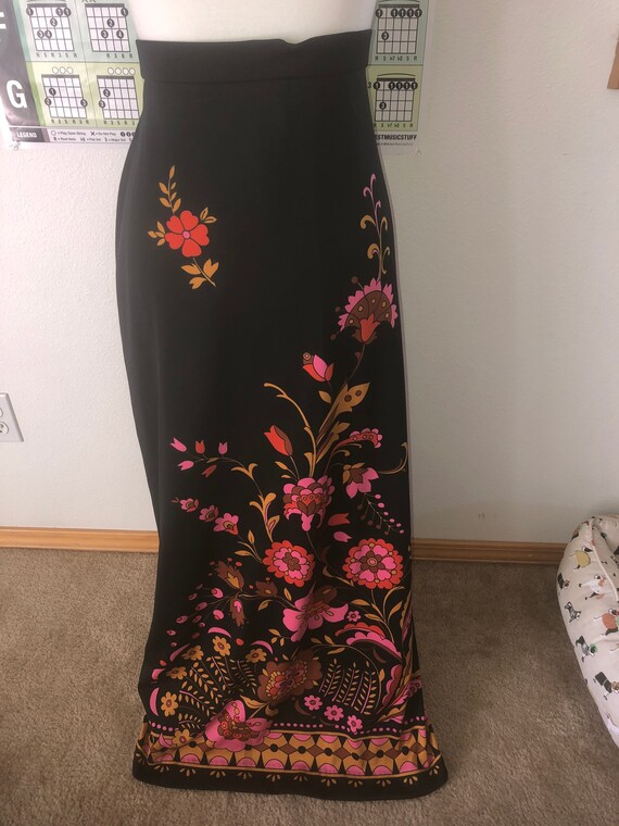 Vintage 1970’s Groovy maxi skirt