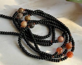 SUN & MOON. Sunstone Moonstone Waist Beads