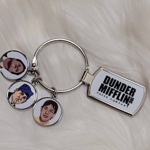 The Office Charm Keychain Dwight Schrute Micheal Scott