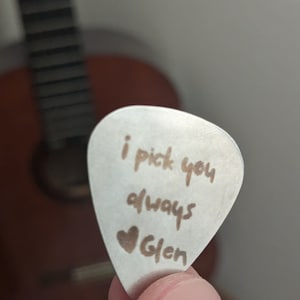 Christmas gift Personalized Guitar Pick, Custom Guitar Pick, Engraved Guitar Pick, Gift for Dad, Gift for Men, Stainless Steel Guitar Pick,