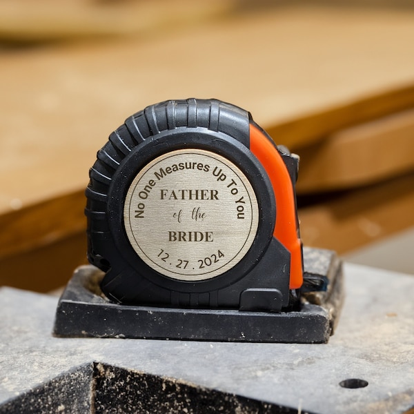 Christmas Gift Personalized Tape Measure, No One Measures Up To You, Gift For Dad, Father's Day Gift, Father of the Bride, Wedding Gift