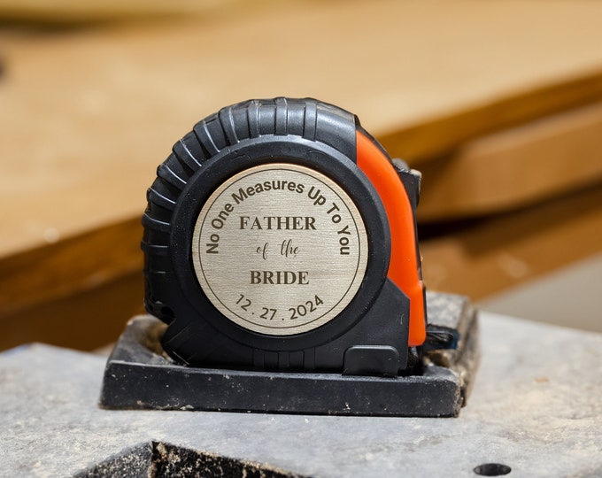 Christmas Gift Personalized Tape Measure, No One Measures Up To You, Gift For Dad, Father's Day Gift, Father of the Bride, Wedding Gift
