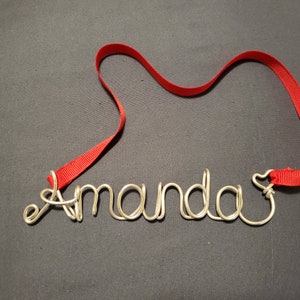 Personalized Christmas Ornaments, Christmas Ornaments Handmade, Personalized Ornament, Ornament, Custom Name Ornament, Wire Name Ornament