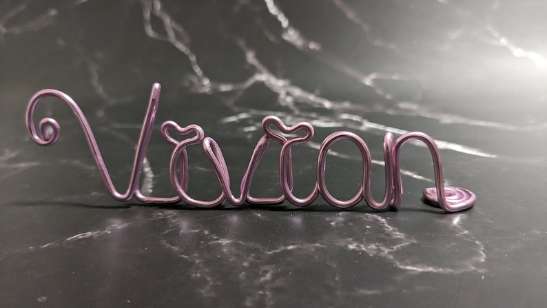 Name Plate, Wire Name Tag, Standing Desk Name, Decor Name, Custom Name for Event, Conference, Party, Office Desk, Custom Name Gift image 4