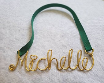 Name Ornaments, Christmas Ornaments Handmade, Personalized Ornament, Christmas Gifts, Custom Name Ornament, Wire Name Ornament