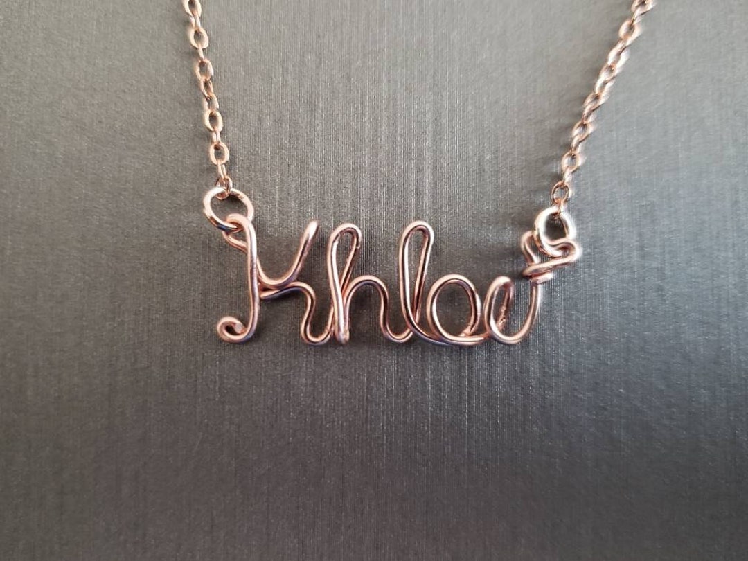 Personalized Necklace, Wire Name Necklace, Custom Name Necklace