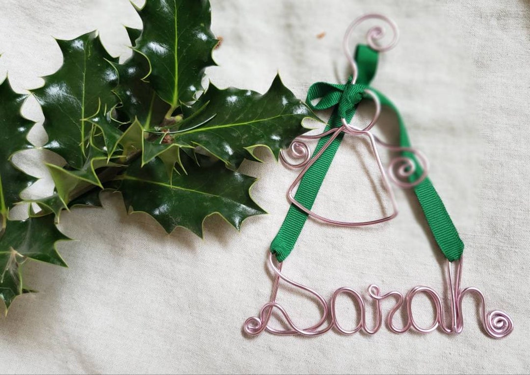 Angel Ornament Personalized Name Ornament Name Ornament - Etsy