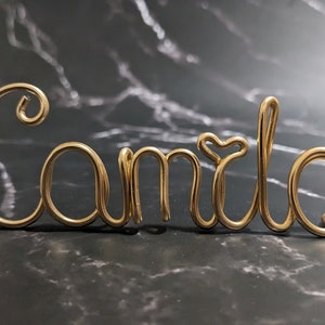 Wire Name Tag, Standing Desk Name, Name Plate, Decor Name, Custom Name for Event, Conference, Party, Office Desk, Custom Name Gift