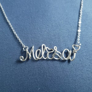 Personalized Necklace, Wire Necklace great for Personalized Gift