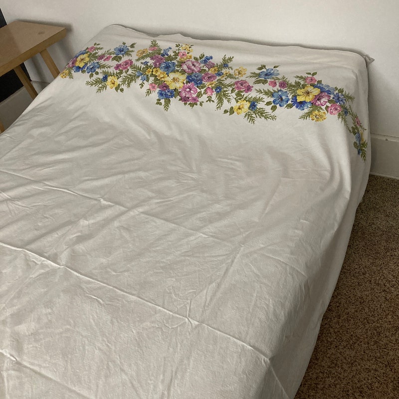Vintage Bed Sheet - Etsy