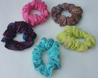 Scrunchies Set, Hair Scrunchies For Woman, Floral Hair Ties, Boho Scrunchy, Cute Scrunchies