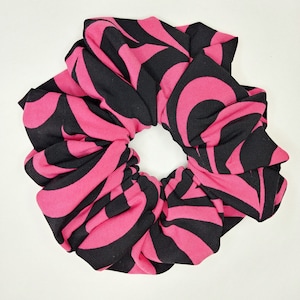 Pink and black lycra scrunchie, Oversized, Extra large, XXL, Big, Jumbo, Giant scrunchies