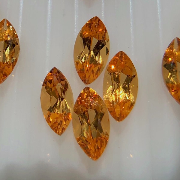 AAA+ Marquise Mandarin Garnets, Spessartite