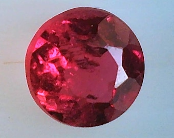 Rubíes de Birmania naturales redondos: piedras preciosas de color rojo intenso (1,75 mm-3 mm)