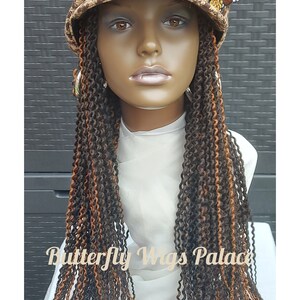 Braided Wig Hat/ Hat Wig/ Interchangeable Wig Hat/ Cap with Wig
