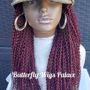 Braided Wig Hat/ Hat Wig / Interchangeable Wig Hat / Cap with Wig
