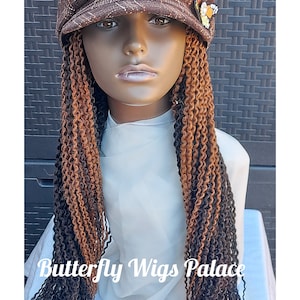 Braided Wig Hat/ Hat Wig / Interchangeable Wig Hat / Cap with Wig