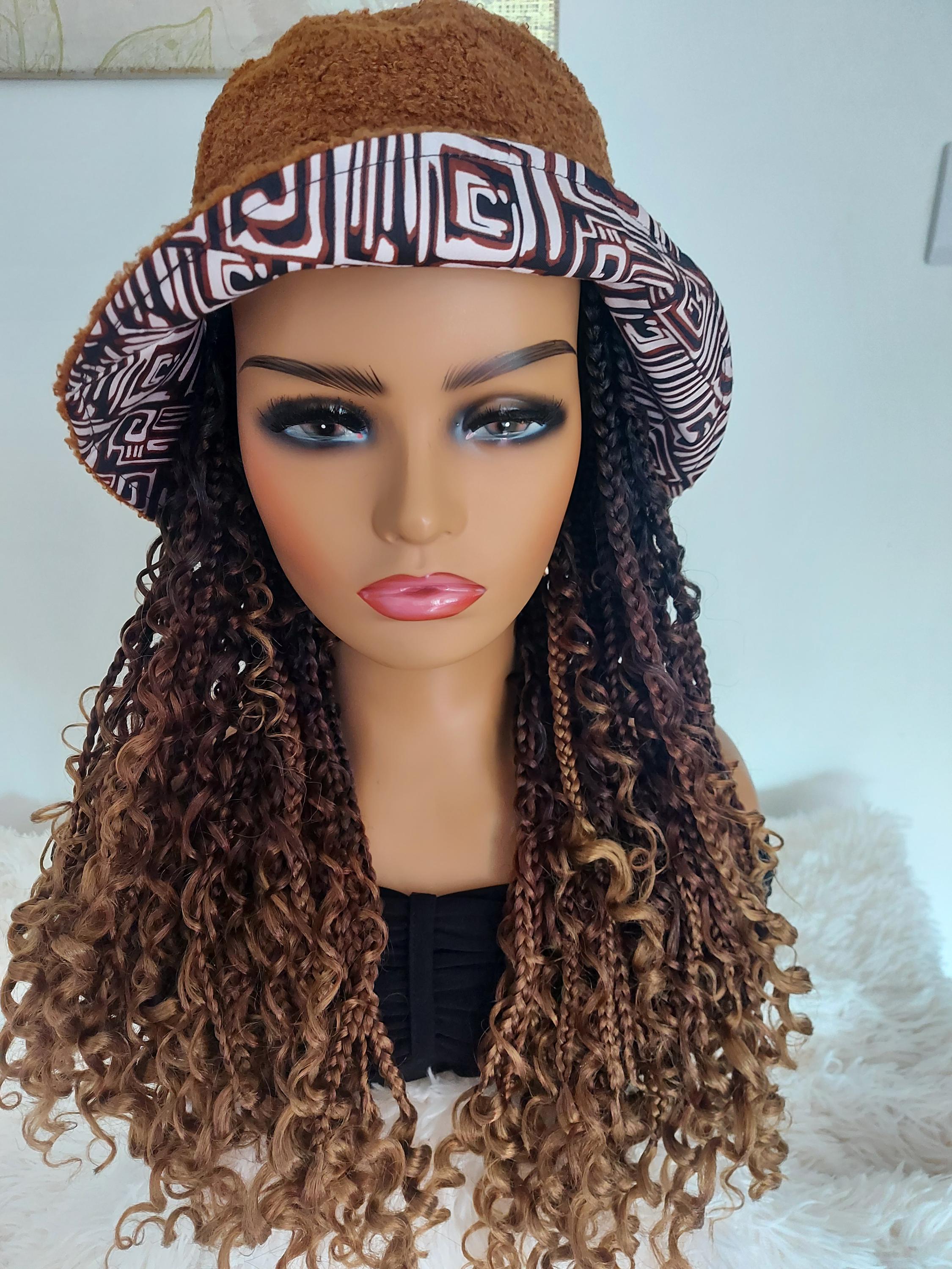 Braided Wig Hat / Hat Wig / Interchangeable Wig Hat / Scarf 