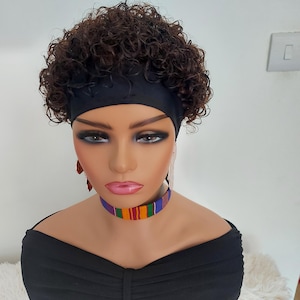 Human Hair Headband Wig/ Headband Wig/ Hair loss Wig/ Gym Wig/ Human Hair Wig.
