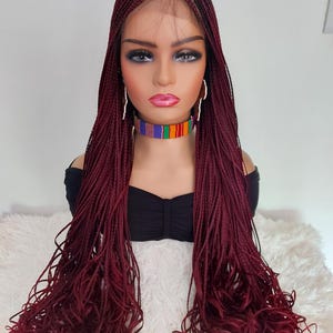 Braided wig / Box braids Wig/  Braided Lace front wig/ Braided wig/ Box braids wig /Handmade Wig/  Lace wig/ Long Braids
