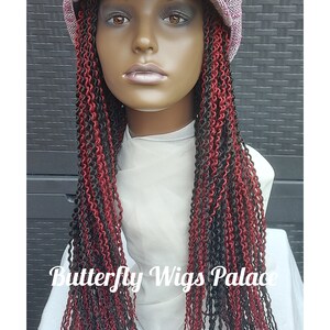 Braided Wig Hat/ Hat wig/ Interchangeable wig hat/ Cap with wig