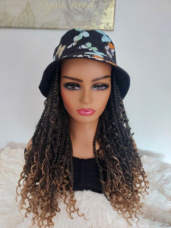 Beautiful Wig and Hat Amazon.com : CHRSHN Hat Wig for Women Short Wave Baseball  main image 3