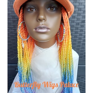 Braided Hat Wig/ Wig Hat / Cap with Hair/Interchangeable Hat Wig