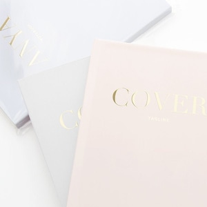 Custom Brand Notebooks, Personalized in Embossed Mirrored Gold Foil, Bespoke Company Logo, Wholesale Fine Stationery Journals, A5 Softcover