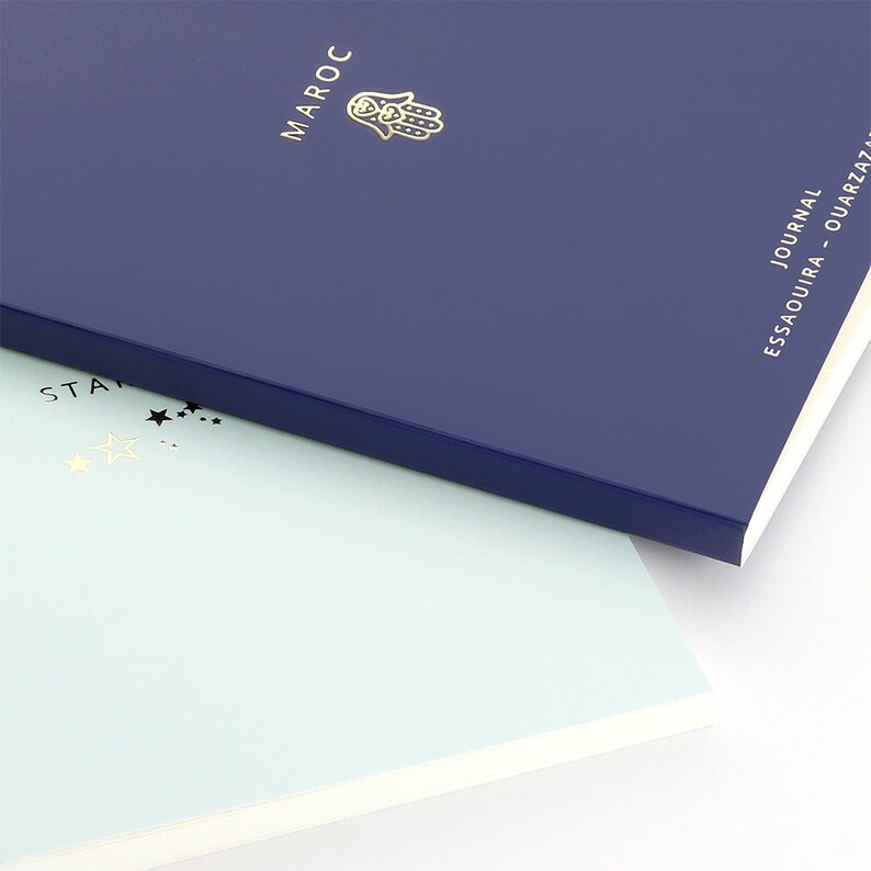 Mirror Gold Foil Embossed Personalised A5 Notebook with choice Etsy