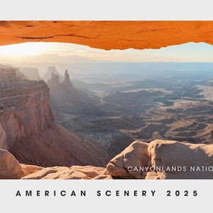 2025 Scenic USA Calendar | Hidden Gems & Iconic American Landscapes | Stunning American Scenery 2025 Wall Calendar - Printable PDF