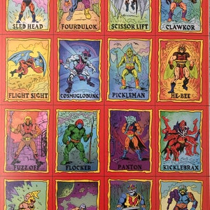 Burl Landcomb Jr. Trading Card Sheet. 11&quot;x17&quot;