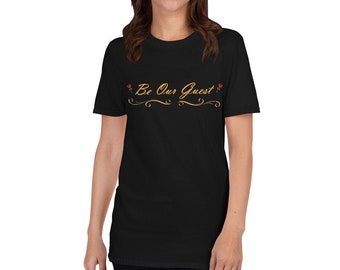 Wees onze gast korte mouw Unisex T-shirt