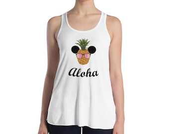 Disney Aloha Pineapple Women's Flowy Racerback Tank