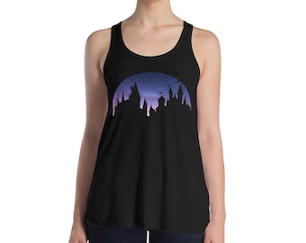 Disney Zweinstein kastelen vrouwen flowy RACERBACK tank