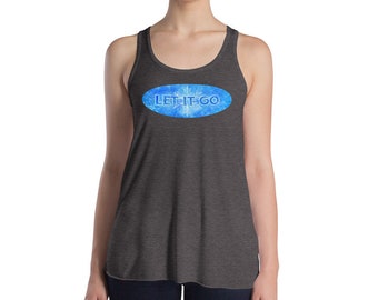 Frozen Let It Go Women's Flowy Racerback Tank
