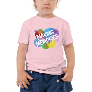 Making Memories Inside Out Pixar Disney camiseta de manga corta para niños pequeños