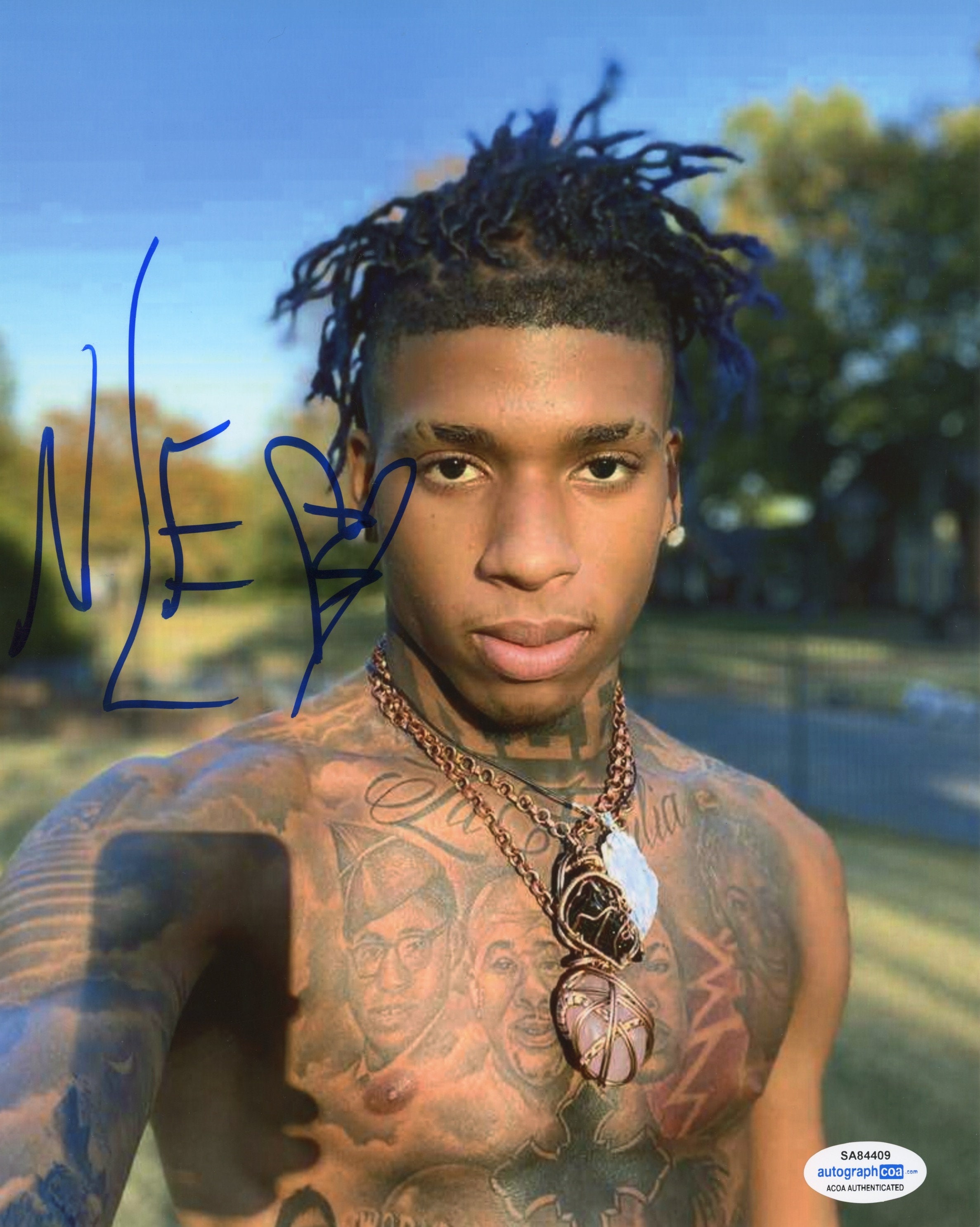 NLE Choppa Autographed Signed 8x10 Photo Rap Hiphop Etsy