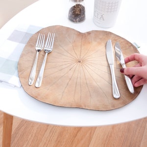 Natural Lotus Leaf Placemats - Set of Four