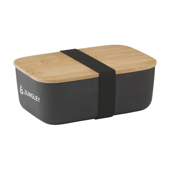 Recycled Bamboo Black Lunch Box, Sustainable, Eco Friendly, BPA
