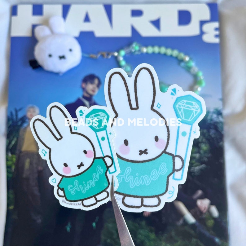 Shinee Miffy Vinyl Sticker | Shawol Sticker | Shinee Lightstick Sticker ...