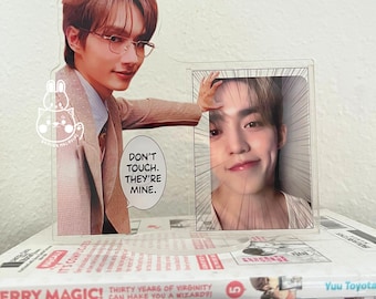 Jun Kabedon Photocard Holder Standee | Acrylic Kpop PC Holder | SEVENTEEN Fan Merch | Seventeen Jun