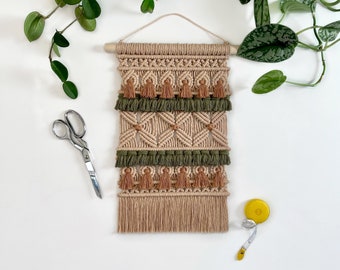 DIY Macrame Pattern “PINE” | Macrame tutorial, Beginner Macrame