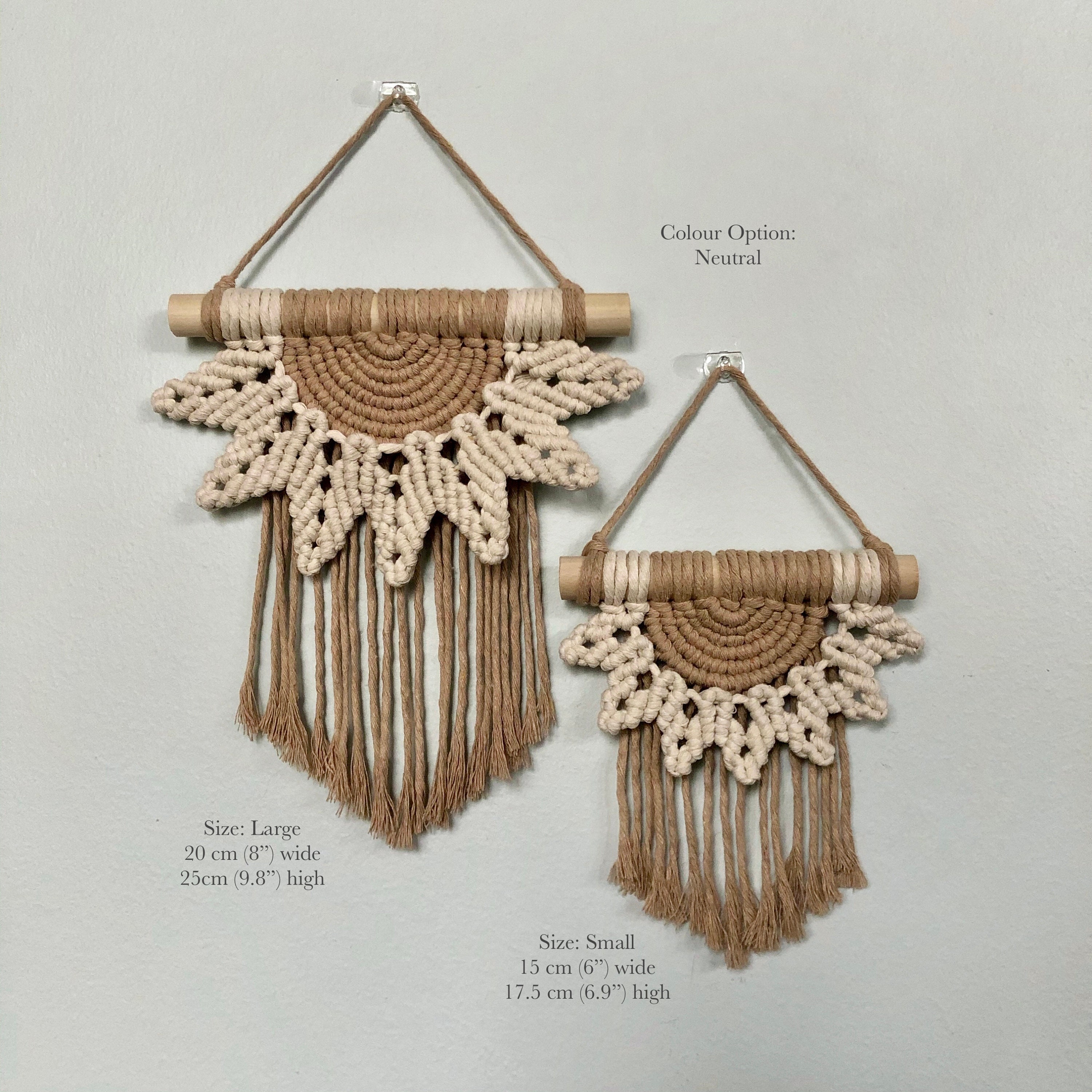 WEBEEDY 4 Sets Macrame Wall Hanger Kits for Adults Beginners, DIY Mini  Macrame Wall Hanging Decor, Boho Woven Tapestry Tassel Wall Hanging for  Room