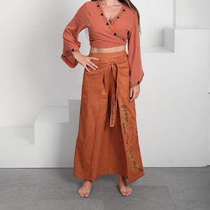 Boho Cotton Yoga Pants: Unisex Festival Trousers